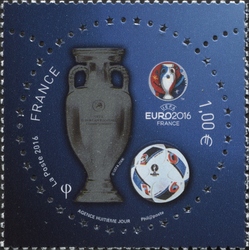 Stamp, UEFA EURO 2016, France,  , Sporting events, Sport, Sport, Football (Soccer)