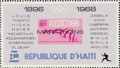 Marathon winners of the Olympic Games 1896-1968