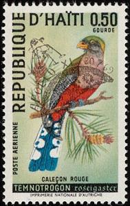 Stamp, Temnotrogon, Haiti,  , Animals (Fauna), Birds
