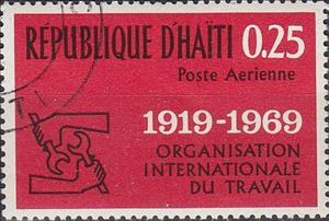 Stamp, IAO, 50th anniversary, Haiti,  