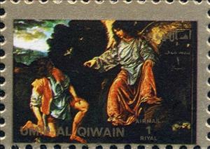 Stamp, Angle, Umm al-Qiwain,  , Paintings