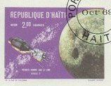 Stamp, Apollo 7 and 8, Haiti,  , Outer Space, Space Traveling, Spacecrafts