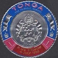 Stamp, His Majesty's 50th Birthday, Tonga,  , Anniversaries and Jubilees, Kings