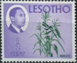 King Moshoeshoe II and corn