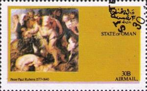 Stamp, Peter Paul Rubens 1577-1640, Cinderellas,  , Art, Paintings