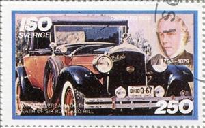 Stamp, Packard 1928, Cinderellas,  , Cars