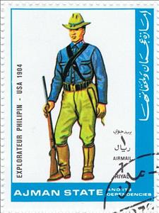 Stamp, Explorateur Philipin - USA 1904, Ajman,  , Military Officers