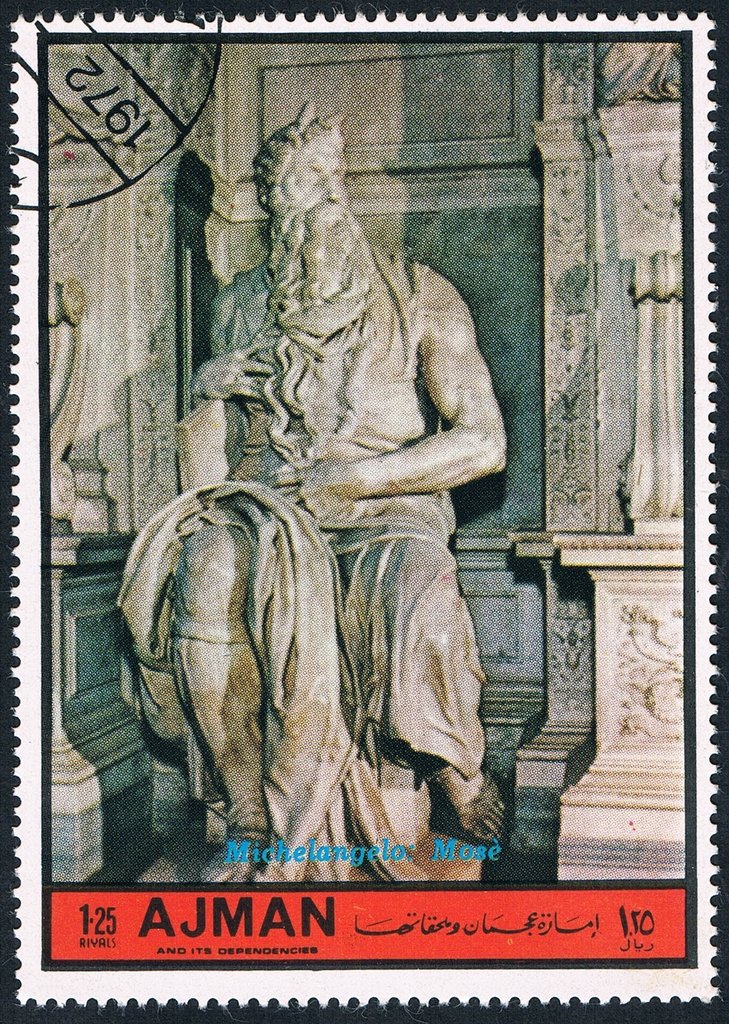 Moses; by Michelangelo Bounaroti