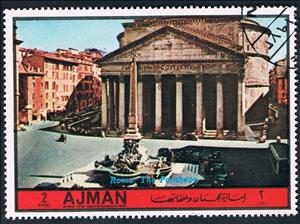 Stamp, Pantheon, Ajman,  