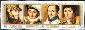 Stamp, The four brothers Napoleon, Ajman,  