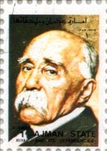 Stamp, Georges Clemenceau, Ajman,  , People