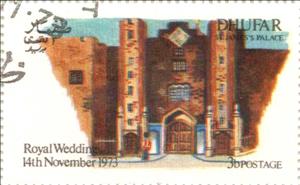 Stamp, St. Jame's Palace, Cinderellas,  