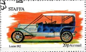 Stamp, Lozier 1912, Cinderellas,  , Cars