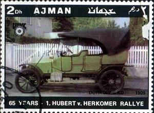 Stamp, Dürkopp 1909, Ajman,  , Cars