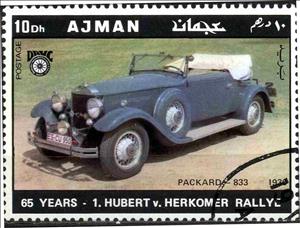 Stamp, Packard 1930, Ajman,  , Cars