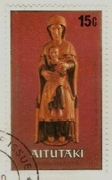 Stamp, Madonna, 13th c., Aitutaki,  