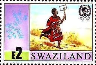 Stamp, Mail runner, Swaziland,  