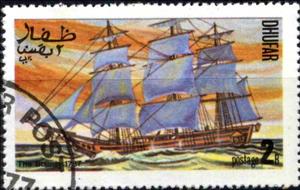 Stamp, The Bounty 1787, Cinderellas,  