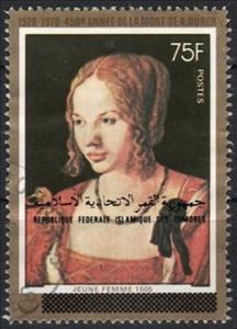 Stamp, Dürer, Comoros,  , Paintings