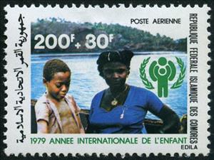 Stamp, International Year of the Child, Comoros,  , Children, International Years