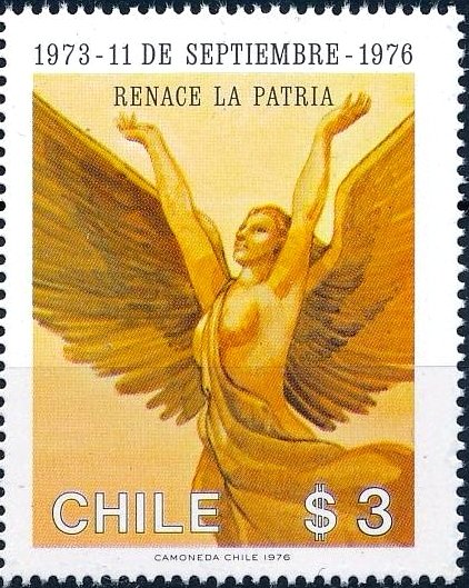 Winged woman, symbolizing rebirth.