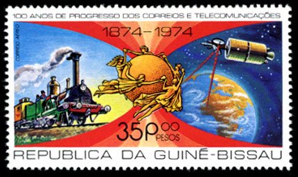 Stamp, 100 Years of Progress of Post and Telecommunications, Guinea-Bissau,  