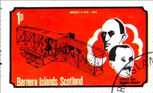 Stamp, Flight Anniversary of Wright Brothers - Wright Flyer I 1903, Cinderellas,  , Aircraft