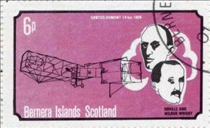 Stamp, Flight Anniversary of Wright Brothers - Santos Dumont 14 19…, Cinderellas,  , Aircraft