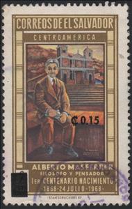 Stamp, Alberto Masferrer, El Salvador,  