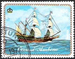 Stamp, Sailing ships, Cinderellas,  