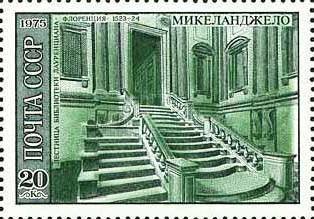 Staircase of Laurentiana Library, Florence, 1523-1524