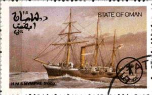 Stamp, H.M.S. Nymphe, Cinderellas,  , Ships