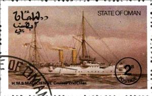 Stamp, H.M.S. Magicienne, Cinderellas,  , Ships
