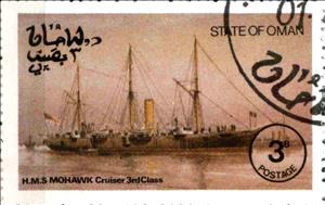 Stamp, H.M.S. Mohawk, Cinderellas,  , Ships
