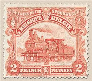 Stamp, Railway Stamp: Issue of Le Havre. Locomotive, Belgium,  , Railways