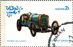 Stamp, Peugeot, Cinderellas,  , Cars