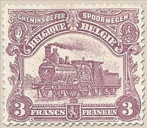 Stamp, Railway Stamp: Issue of Le Havre. Locomotive, Belgium,  , Railways