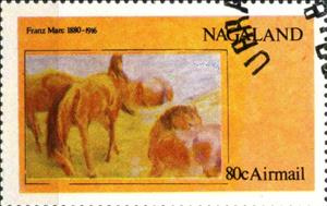Stamp, Franz Marc, Cinderellas,  