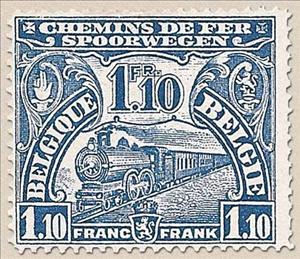 Stamp, Railway Stamp: Issue of London. Locomotive, Belgium,  , Railways