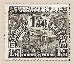 Stamp, Railway Stamp: Issue of London. Locomotive, Belgium,  , Railways