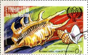 Stamp, Scorpion Shell, Cinderellas,  , Shells