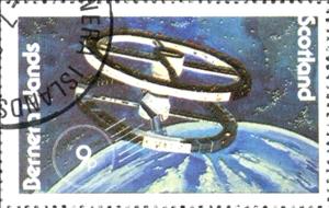 Stamp, The spacecraft, Cinderellas,  , Spacecrafts