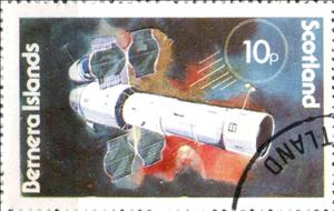 Stamp, The spacecraft, Cinderellas,  , Spacecrafts