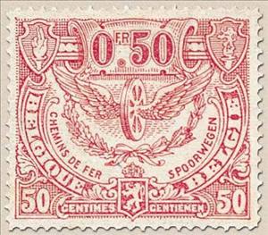 Stamp, Railway Stamp: Issue of Malines. Winged Wheel, Belgium,  