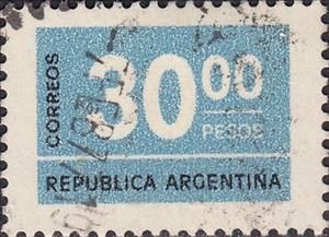 Stamp, Numbers, Argentina,  , Numbers