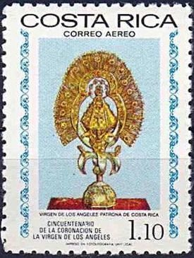 Stamp, The Virgin of the Angels, Costa Rica,  , Art, Sculptures