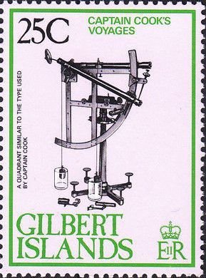Stamp, Quadrant., Gilbert Islands,  , Navigators