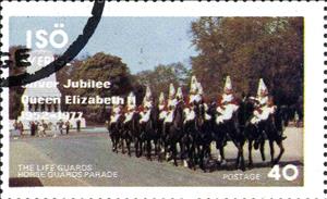 Stamp, The Life Guards Horse Guards Parade, Cinderellas,  