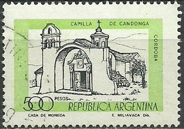 Stamp, Chapel candonga, Argentina,  , Architecture