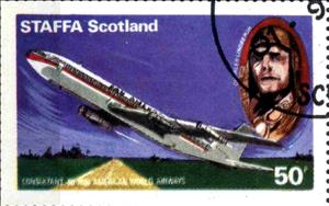 Stamp, Air travel, Cinderellas,  , Aircraft